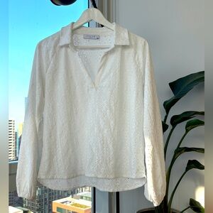 White embroidered blouse